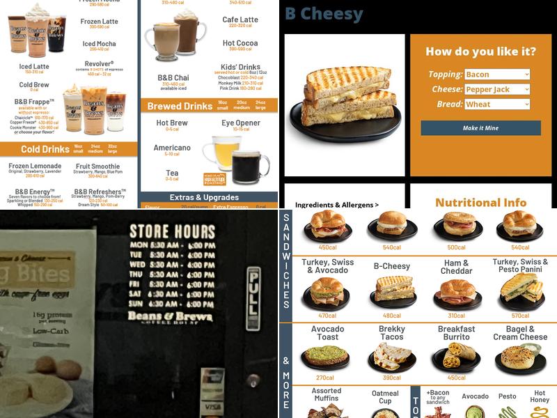 Beans & Brews Coffeehouse Menu