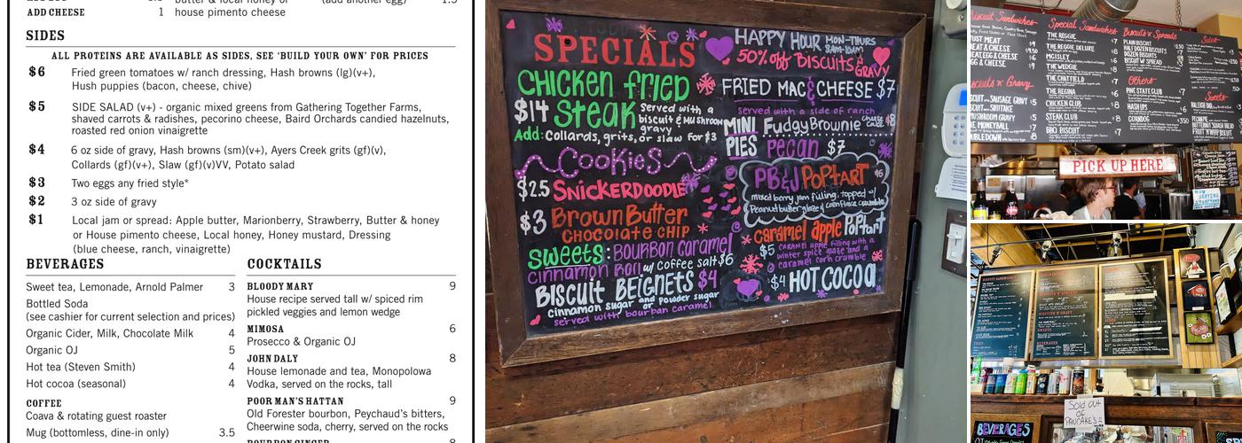 Pine State Biscuits | Division Menu