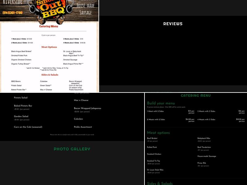 All Smoked Out BBQ Menu