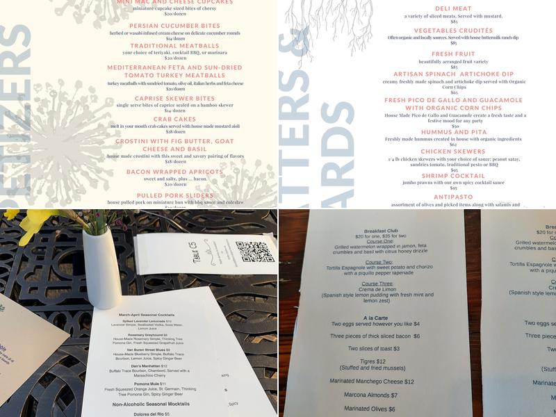 Sheild Catering Menu