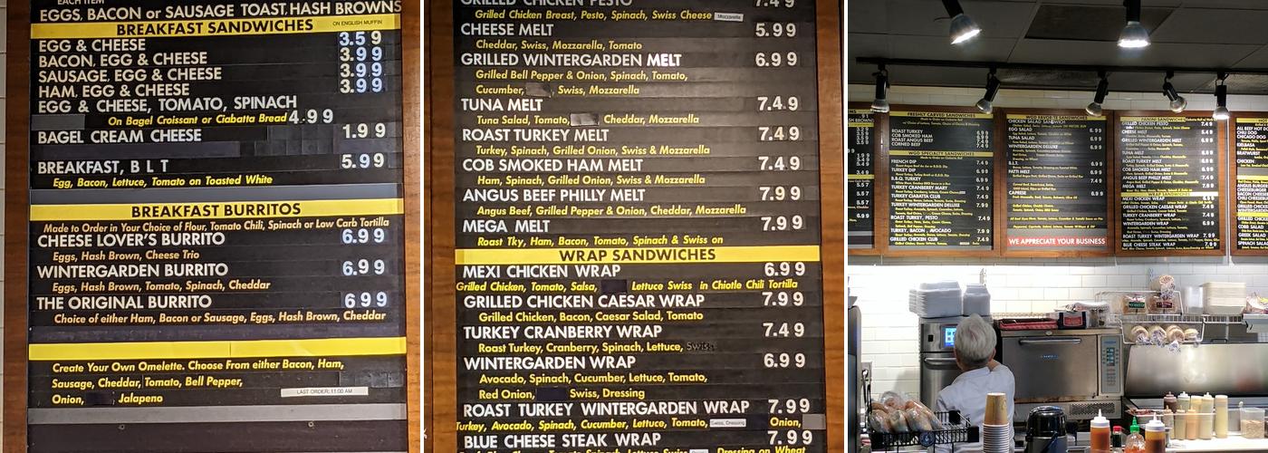 Needs Deli | Merchantile Menu