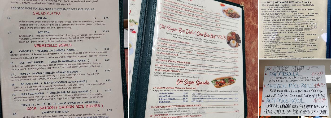 Old Saigon Menu