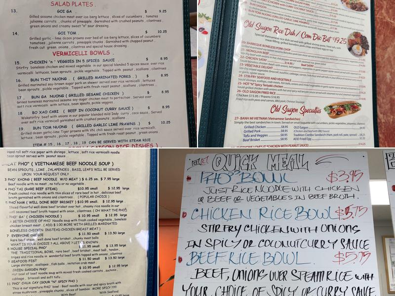 Old Saigon Menu