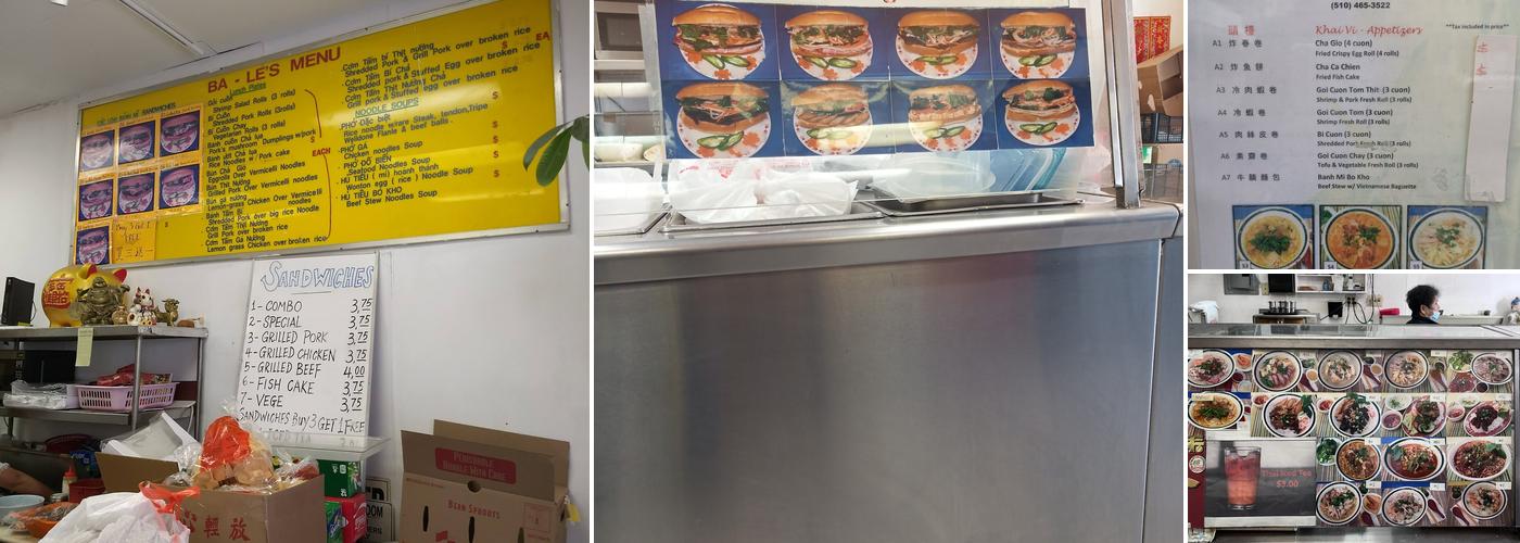 Ba-Lê French Coffee Shop Menu