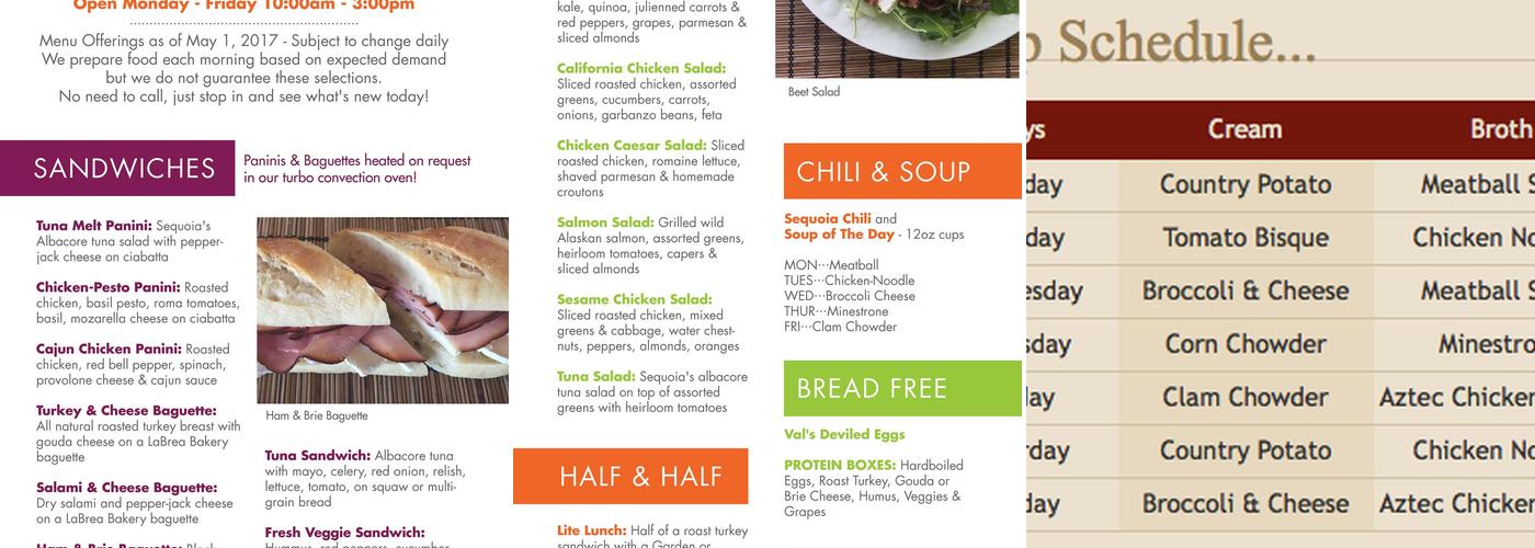 Sequoia On The Go Menu