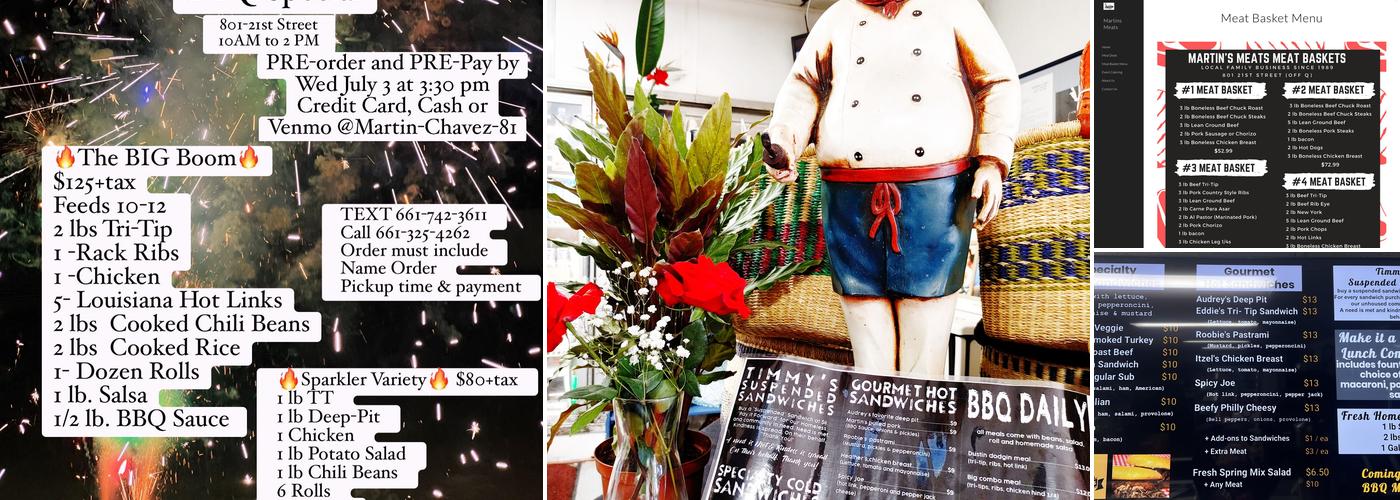 Martin's Meats & Catering Menu