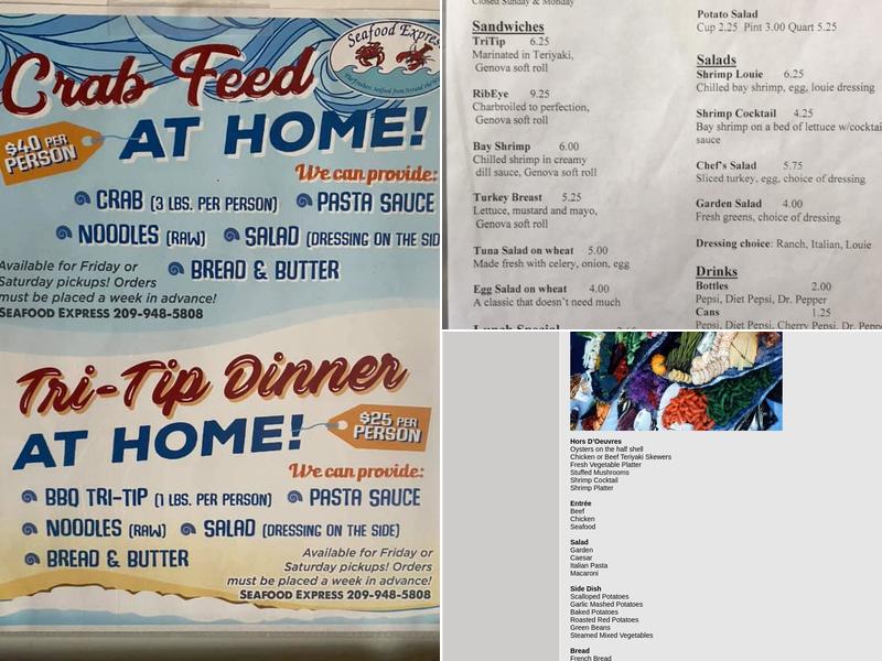 Seafood Express Menu
