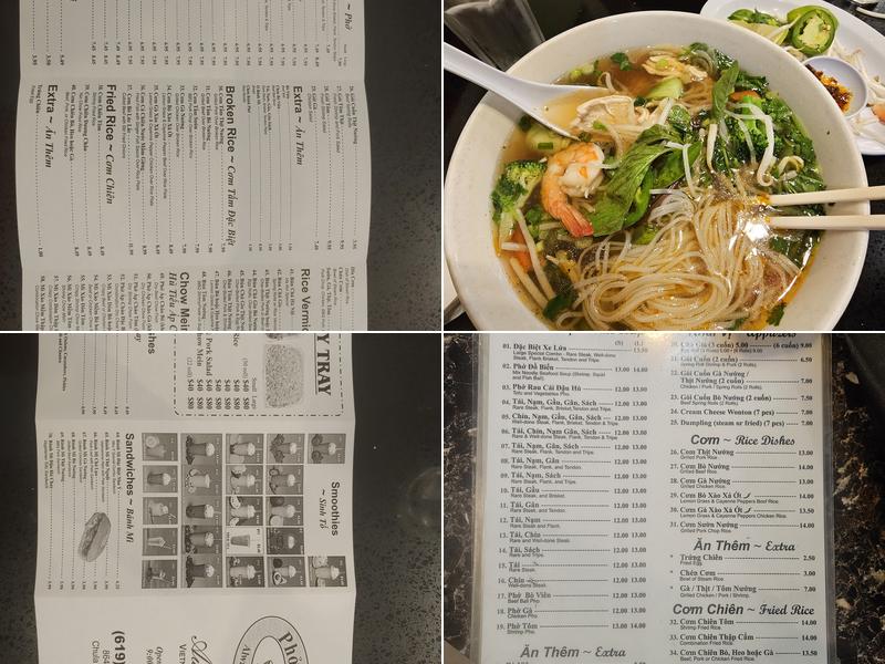 Pho Viet Noodle Menu