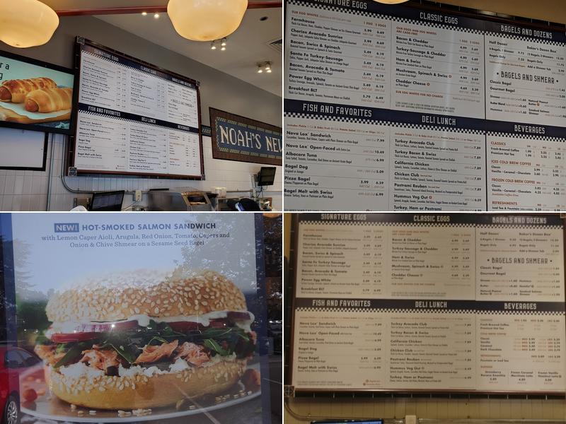 Noah's NY Bagels Menu
