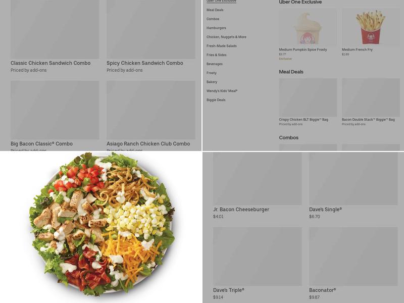 Wendy's Menu