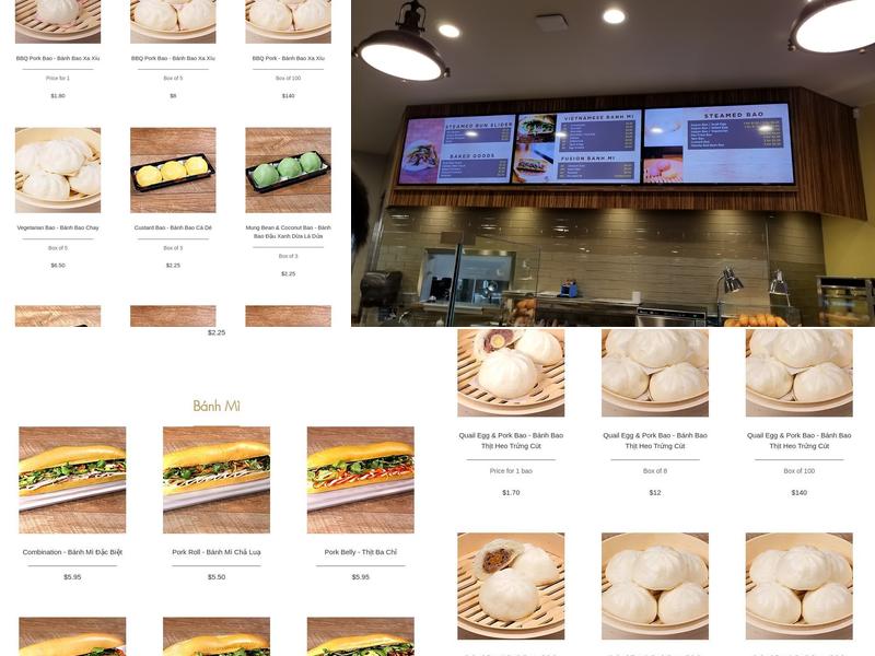 Bao N Baguette Menu
