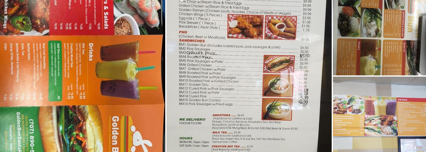 Golden Bun Menu