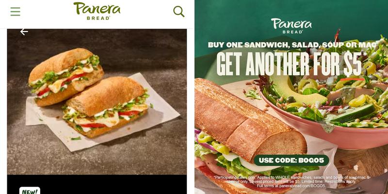 Panera Bread Menu