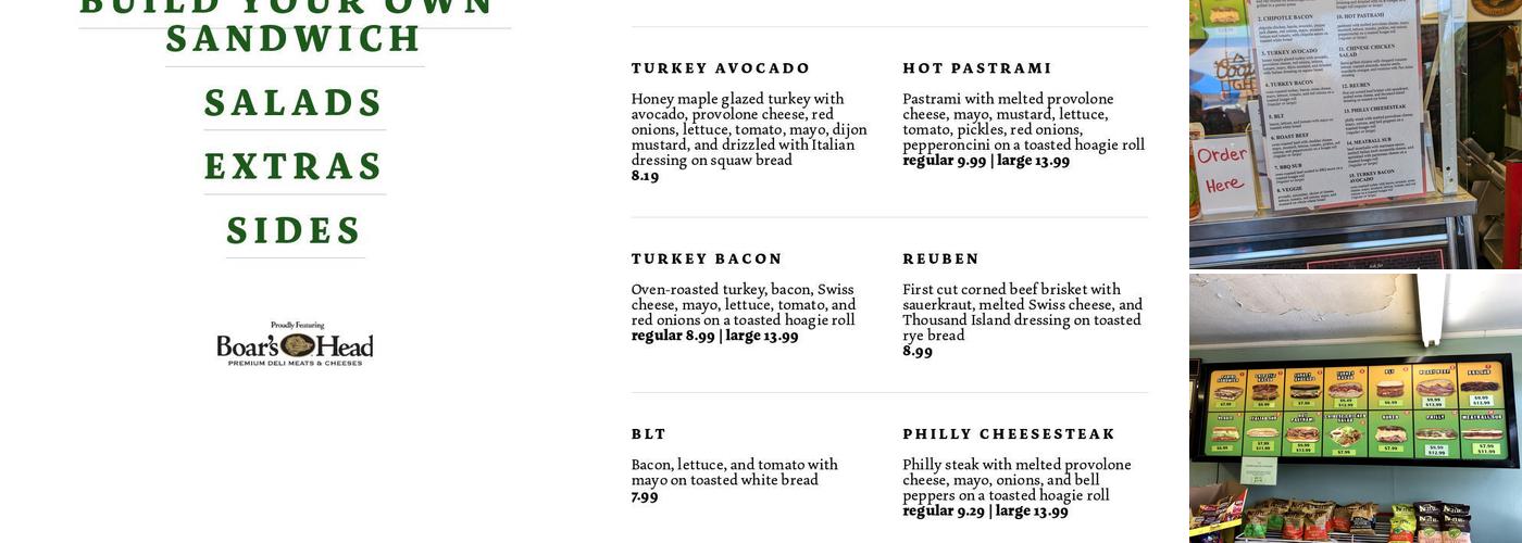 Tucker's Market & Deli Menu