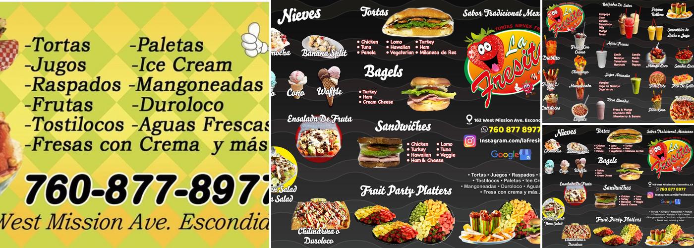 La Fresita Y Mas Menu