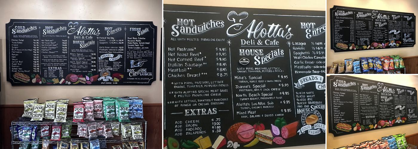 Alotta's Menu