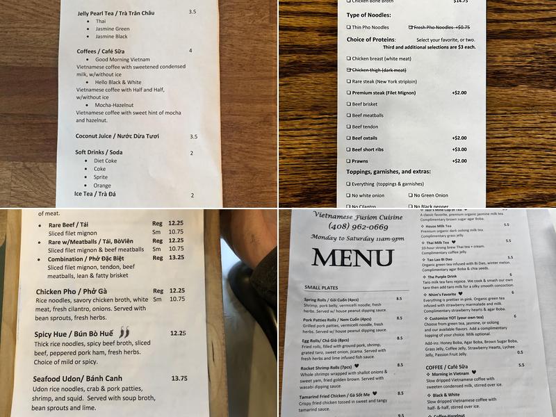 PhoEver Menu