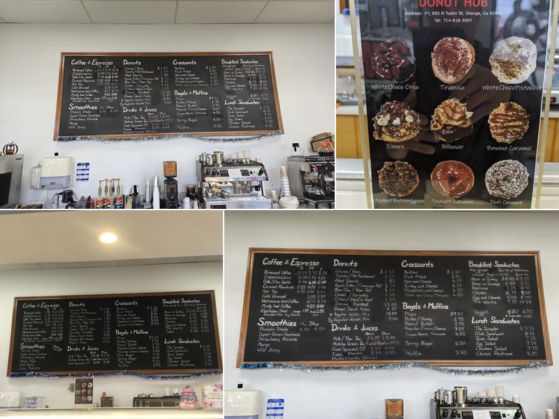 Donut Hub Menu