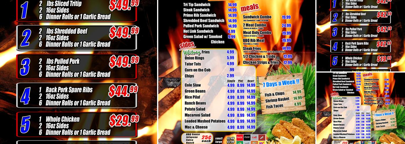 B L Quality Meats Menu