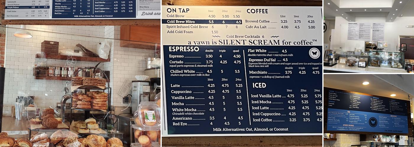 Blue Butterfly Coffee Menu