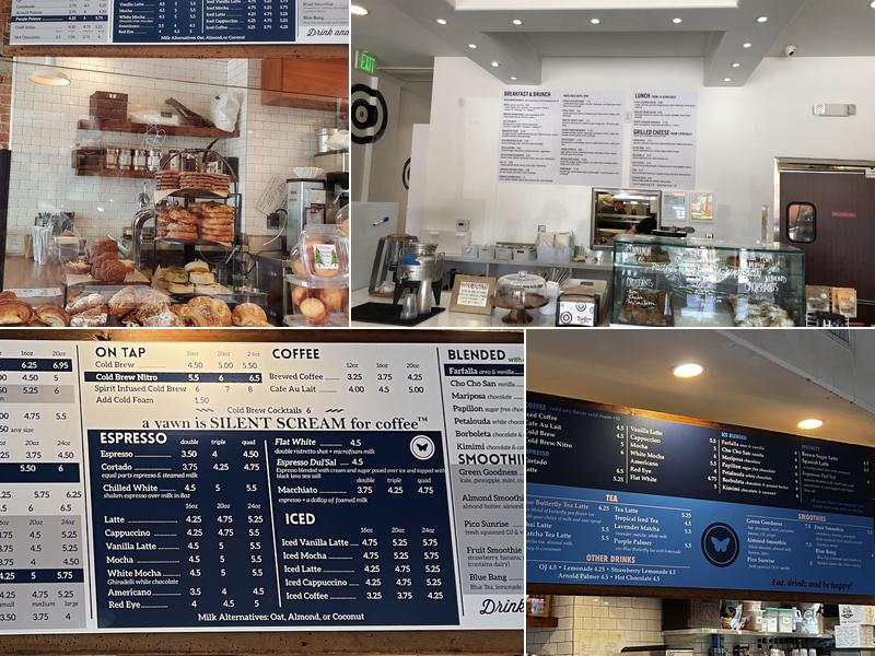 Blue Butterfly Coffee Menu