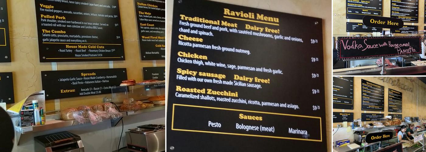 Ravioli House Menu