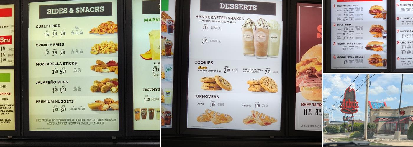 Arby's Menu