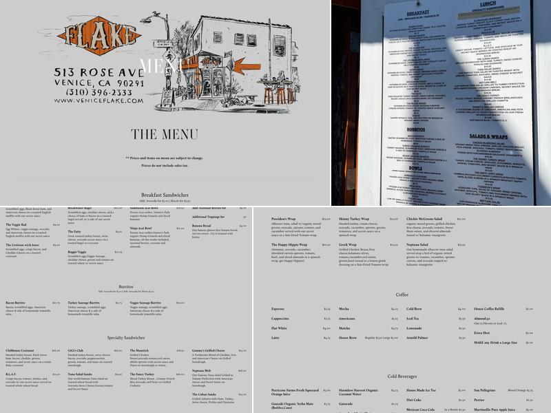 Flake Menu