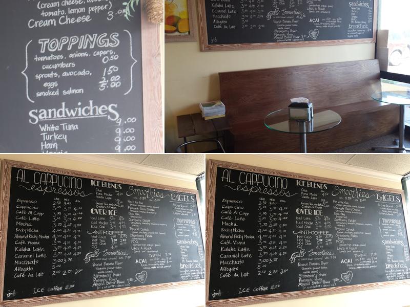 Al Cappuccino Coffee House Menu