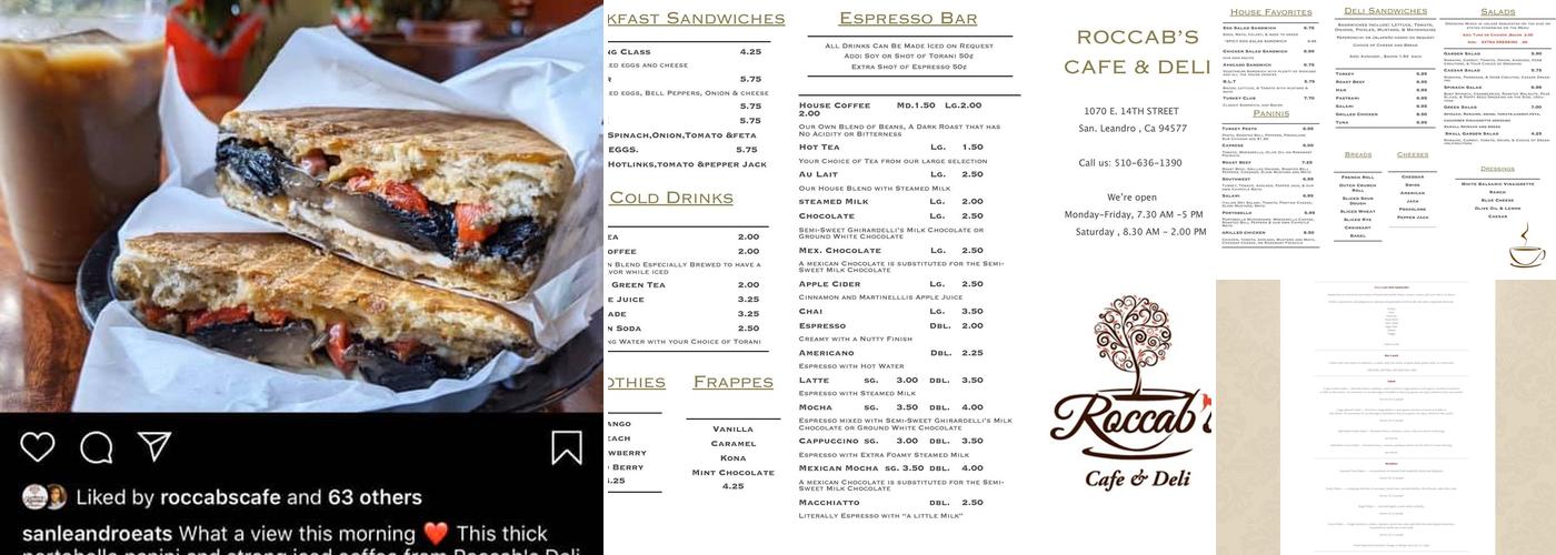 Roccabs Menu