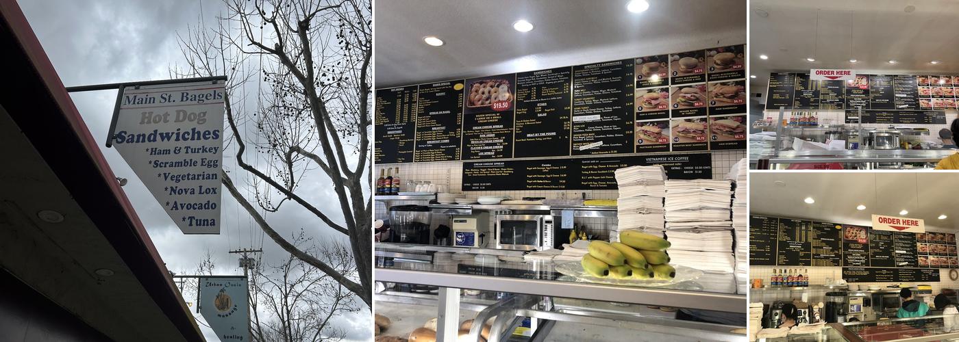 Main Street Bagels Menu