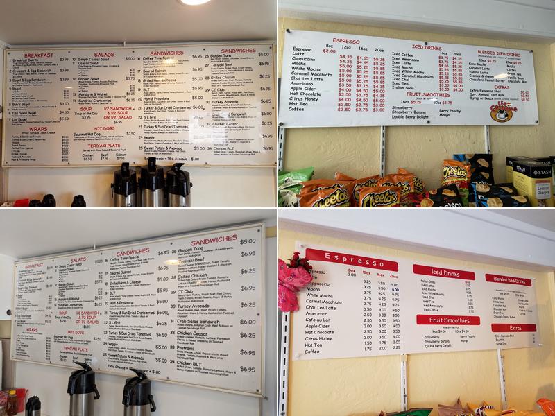 Coffee Time Menu