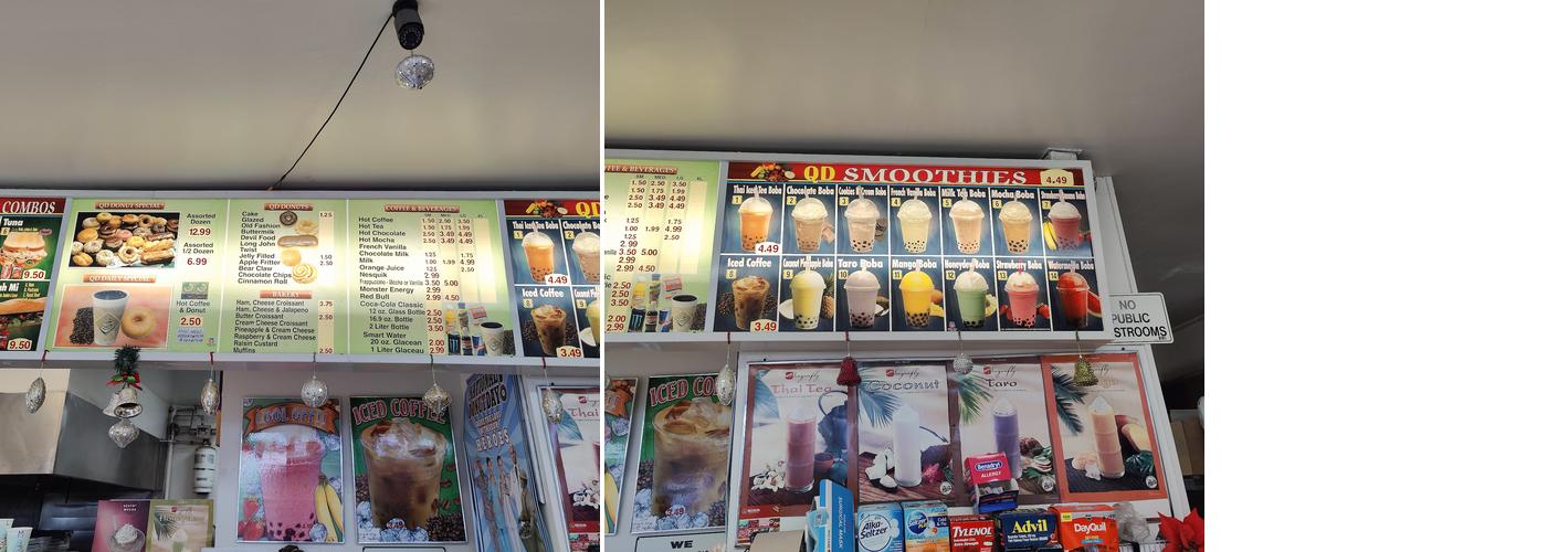Queen's Donut Menu