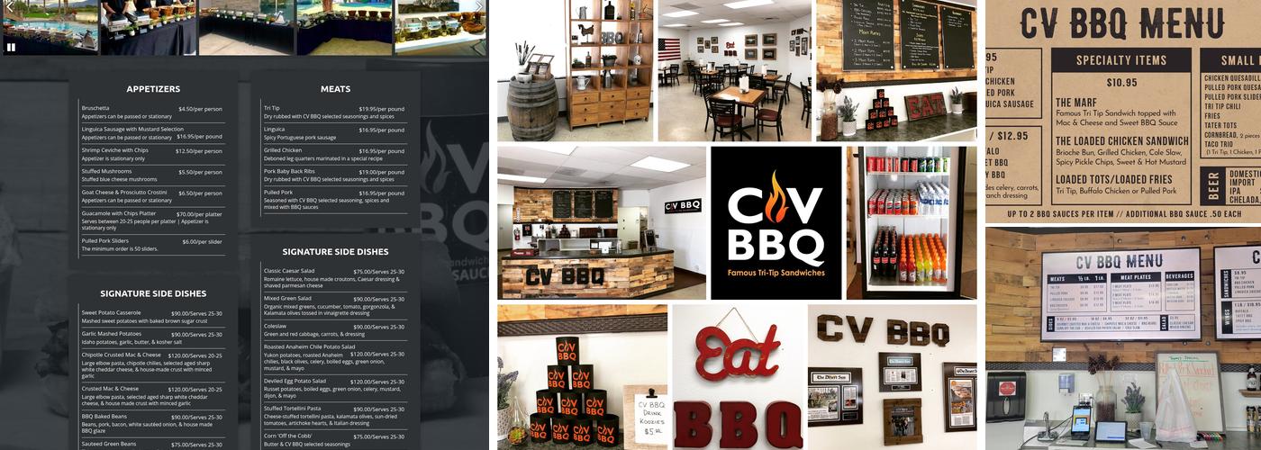 CV BBQ Menu