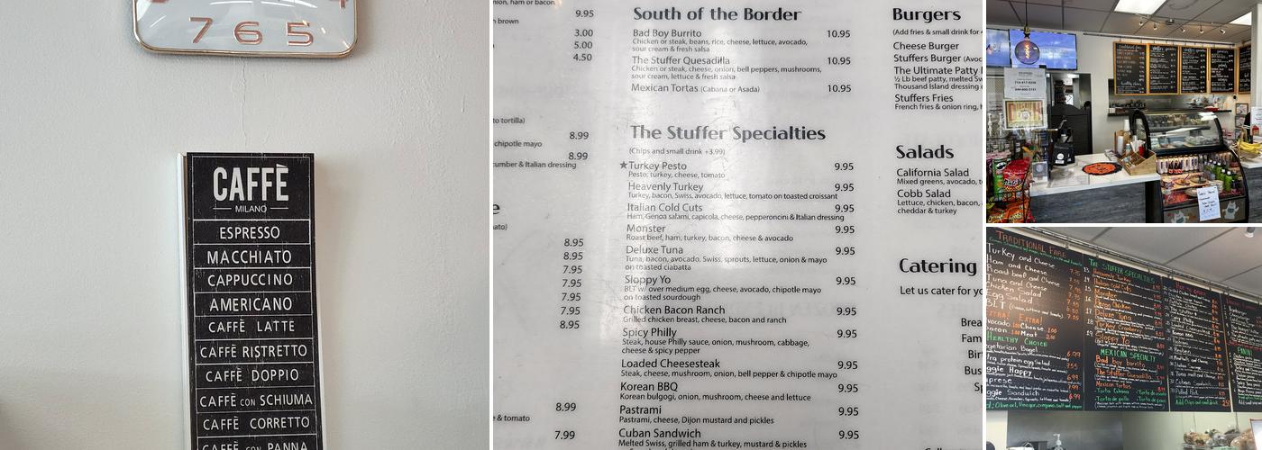 Stuffers Kitchen & Coffee Bar Menu