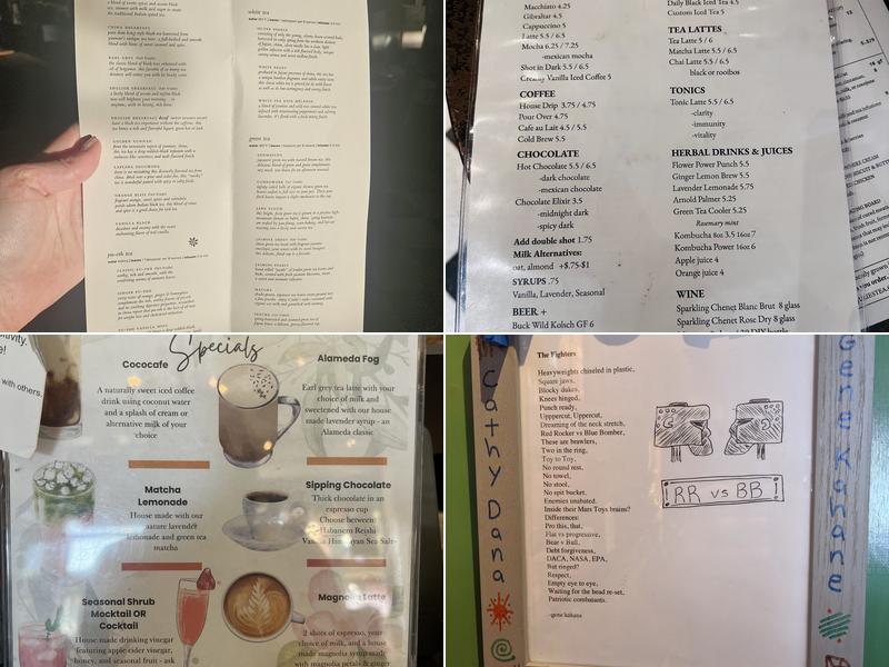 Julie's Coffee & Tea Garden Menu