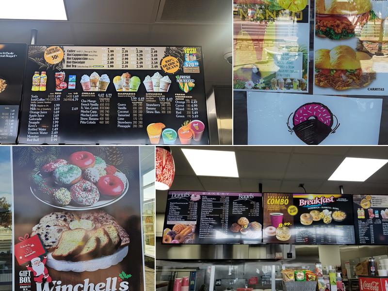 Winchell's Donut House Menu