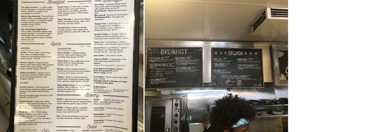 Sweet Home Capistrano Bakery Cafe Menu