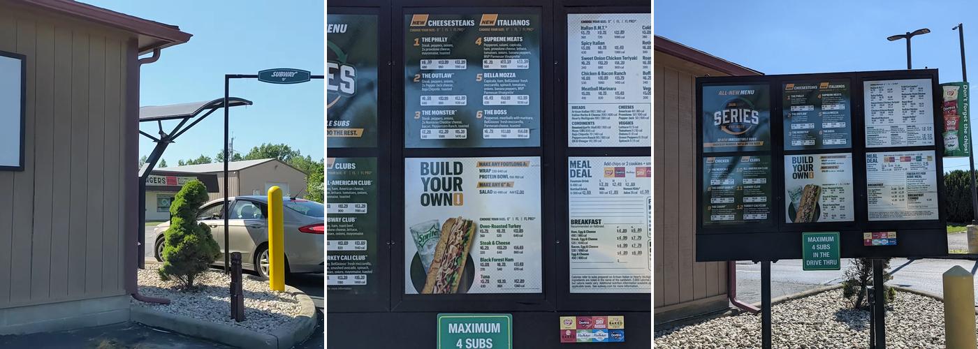 Subway Menu