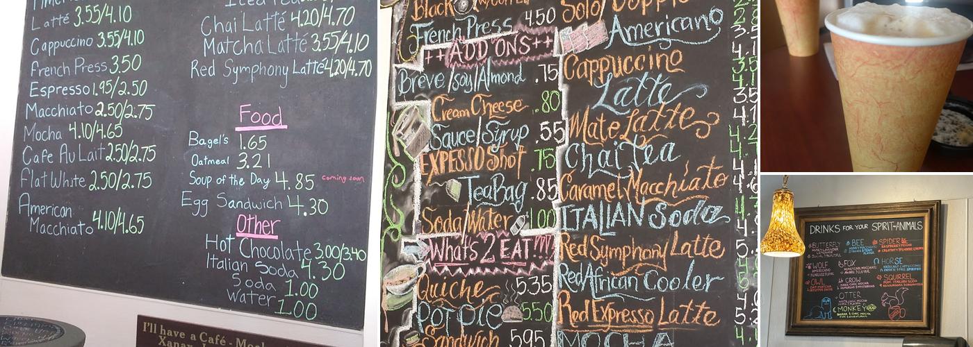 Marcella June's Coffee Lounge Menu