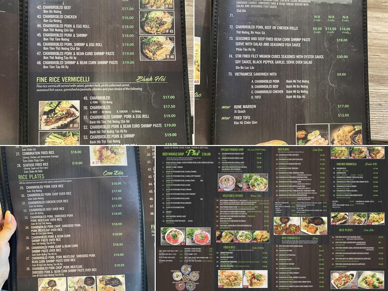 Pho Ha plus Vietnamese Cuisine Menu