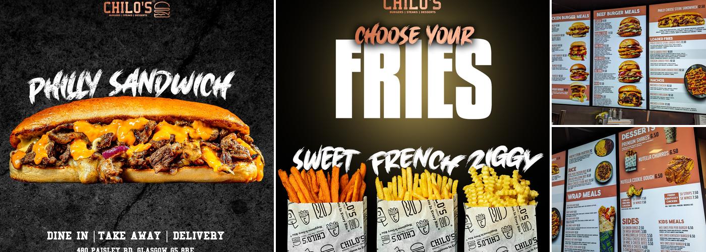 Chilo's Burgers - Kinning Park Glasgow Menu