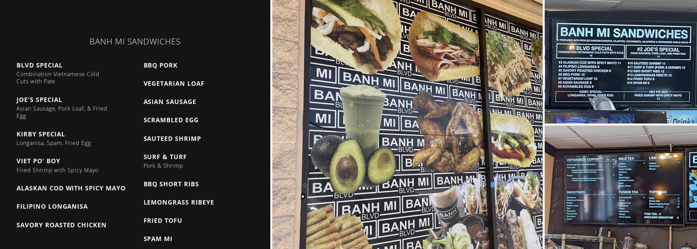 Banh Mi Blvd Menu