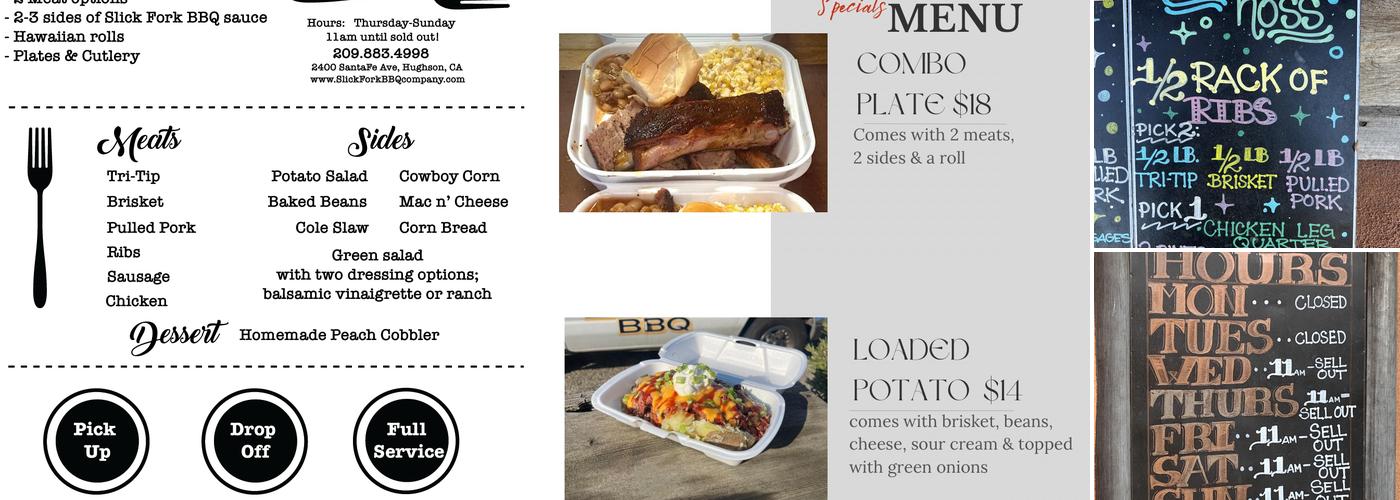 SLICK FORK BBQ Menu
