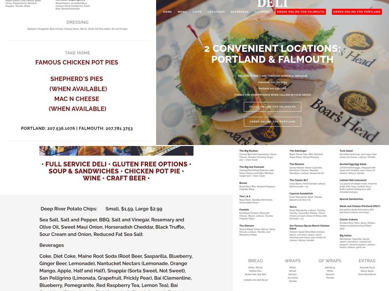 Leavitt & Sons- PORTLAND Menu