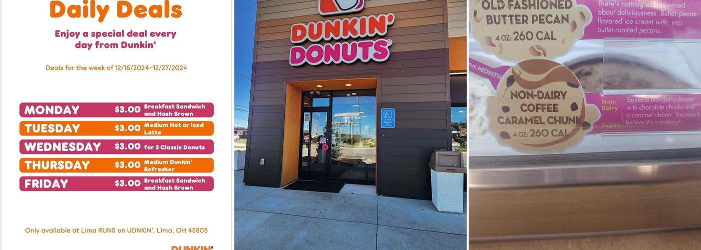 Dunkin' Menu