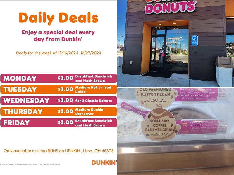 Dunkin' Menu