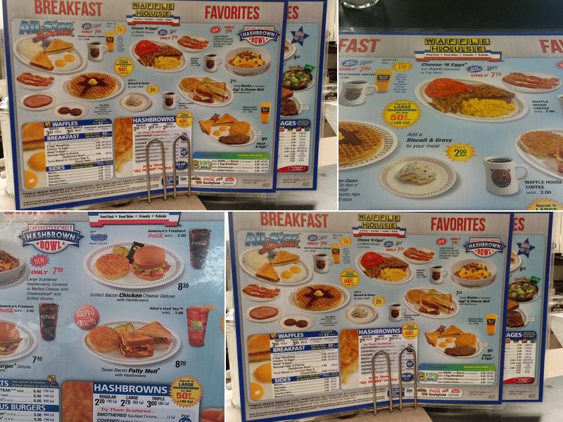 Waffle House Menu
