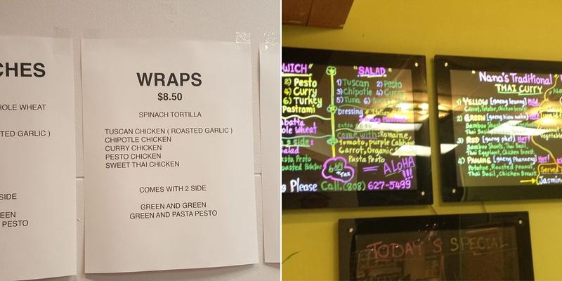 Nana's Deli Menu