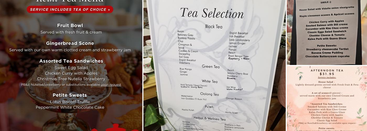 Tea at 1024 Menu
